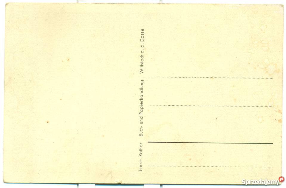 Wittstock a d Dosse Postkarte do 1945 Ostrów Wielkopolski