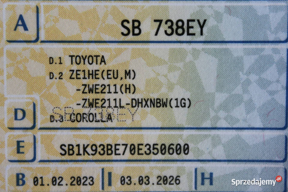 Toyota Corolla SalonPL FV23 Tempomat Serwis ASO Sokołów