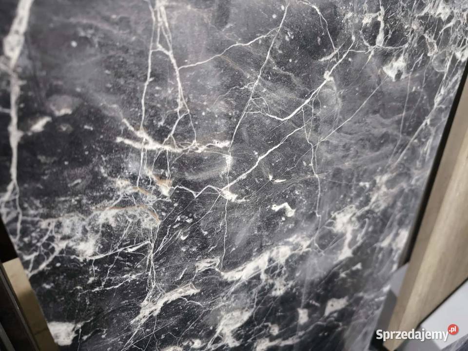 Płytki Marmur Tempesta Nera szlifowany 61x406x12 Gdynia