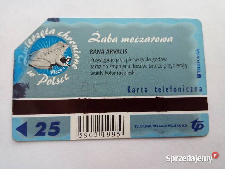 Karty telef SeriaZwierzęta chronione w Polsce 25 śląskie Dąbrowa Górnicza