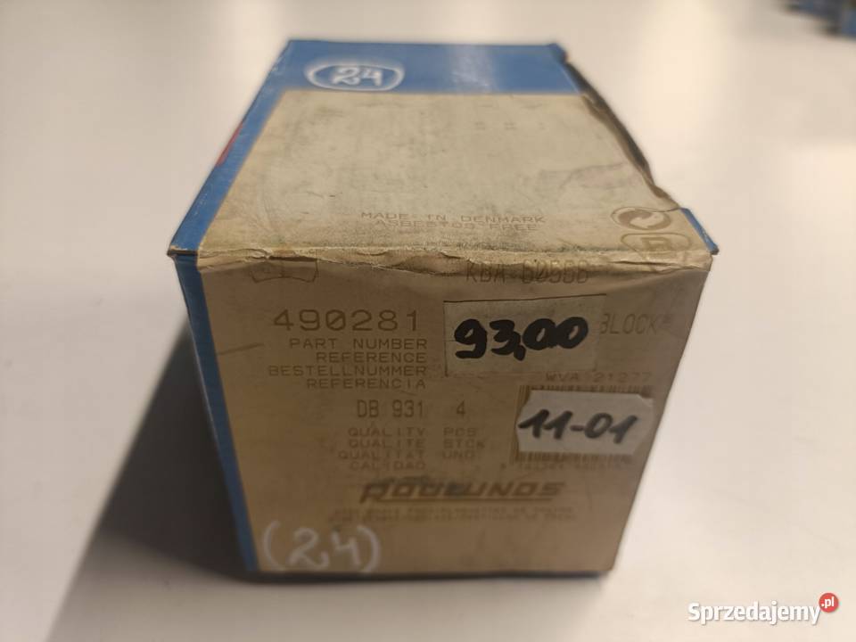 Mazda 323 PRZEDNIE KLOCKI HAMULCOWE przód 490281 Chełm sprzedam