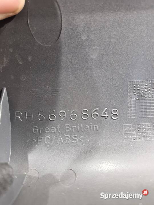 MINI COOPER R52 OSŁONA PODSZYBIE SŁUPKA PRAWA