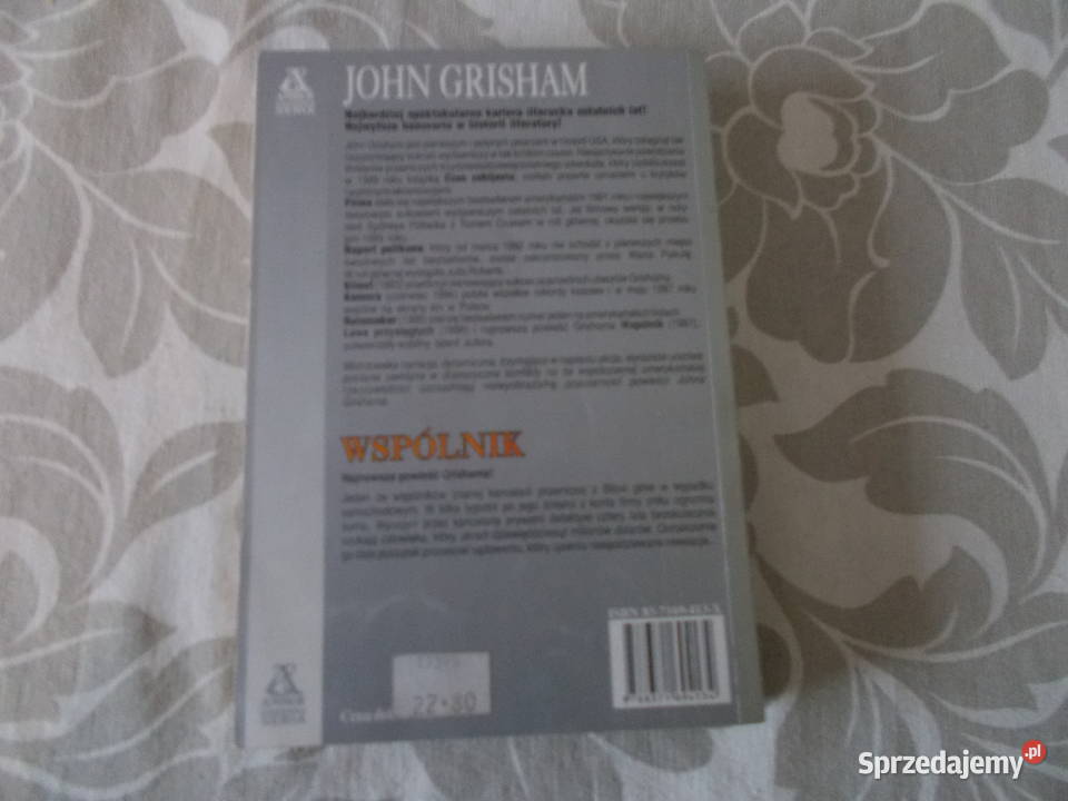 John Grisham Wspólnik Głubczyce sprzedam