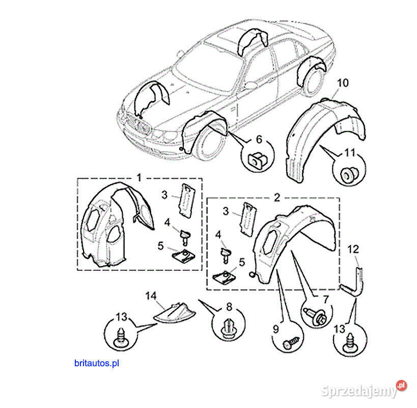 NOWA Spinka Nakrętka Plastikowa Tylnego nadkola Poznań