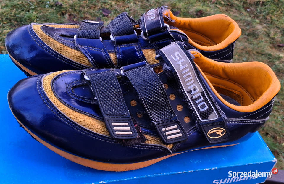 Buty rowerowe SPD szosowe Shimano 44 z blokami Kaski i odzież sprzedam