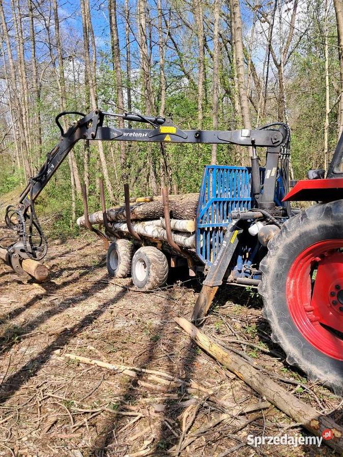 Przyczepa Leśna vreten 8 tonowa hds nieuszkodzony Nowy Staw