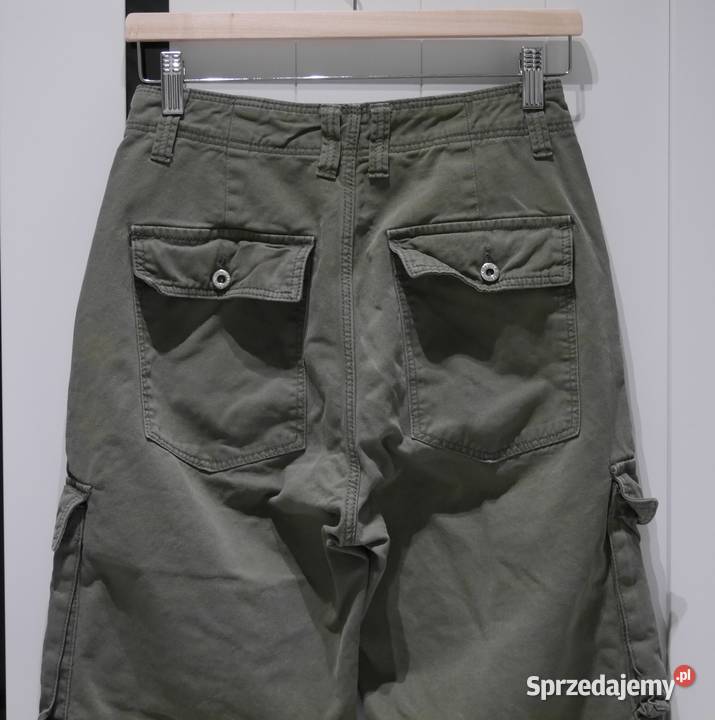 Bershka Cargo świetne spodnie bojówki 36 S