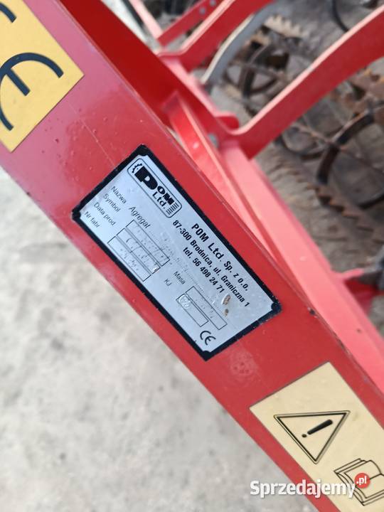agregat uprawowy Brodnica z przednim wałem 210m małopolskie Posądza