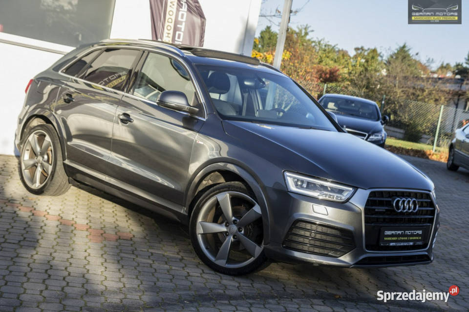 Audi Q3 SLINE Lift Ledy Daytona Panorama Hak czujnik deszczu pomorskie Gdynia