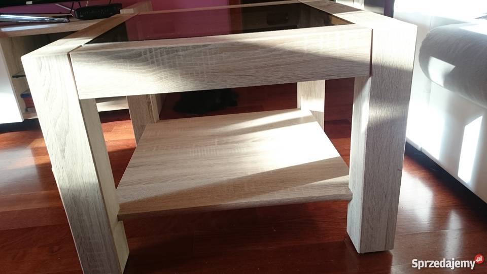 Stolik kawowy BRW 64 x 64 dąb sonoma kwadrat 64cm Warszawa sprzedam