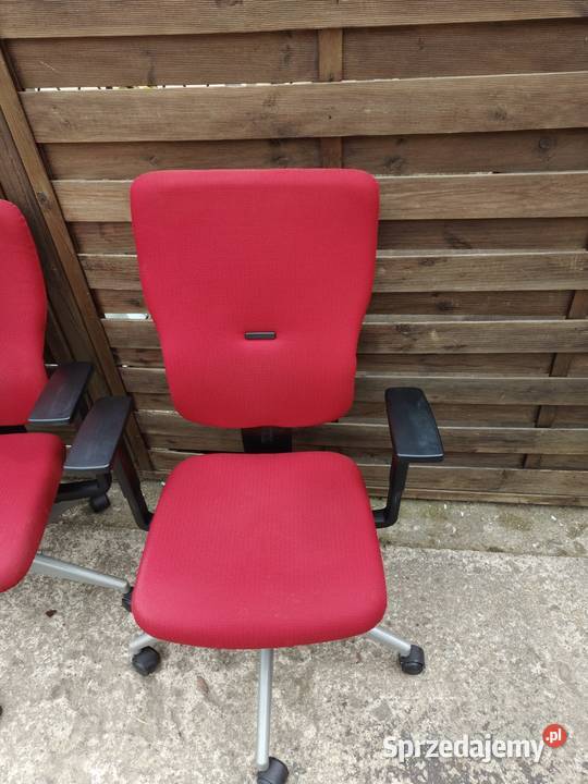 3 x krzesło Steelcase Lets B czerwone biurowe mazowieckie Warszawa