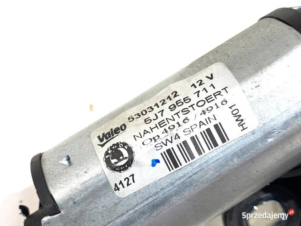 SILNIK WYCIERACZEK TYŁ SKODA ROOMSTER 5J7955711 Silniki wycieraczek