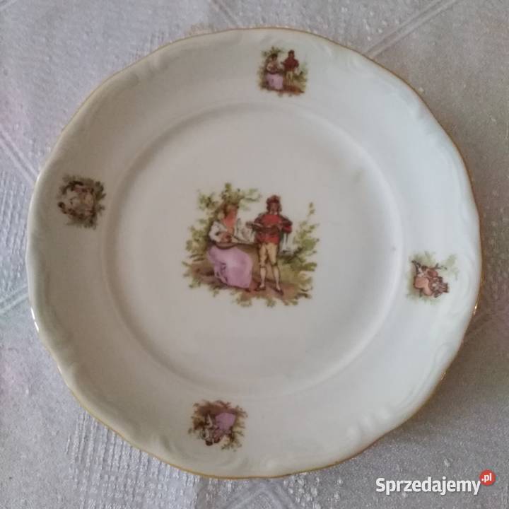 Salaterka z talerzykiem porcelana Wawel PRL łódzkie