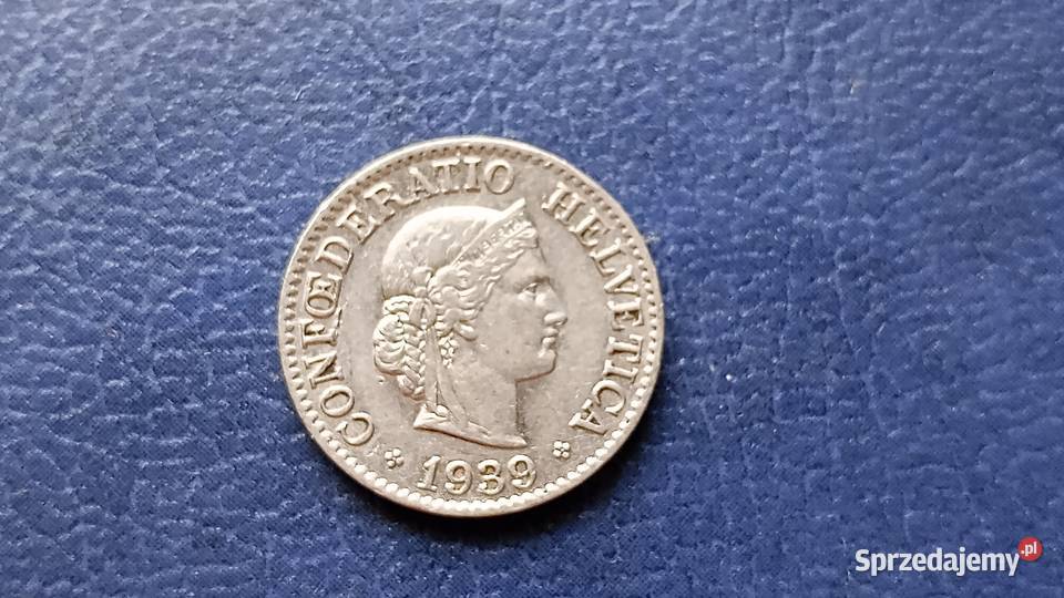 Stare monety 10 rappen 1939 Szwajcaria