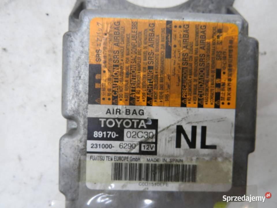 MODUŁ STEROWNIK AIR BAG OK AURIS II 8917002C30
