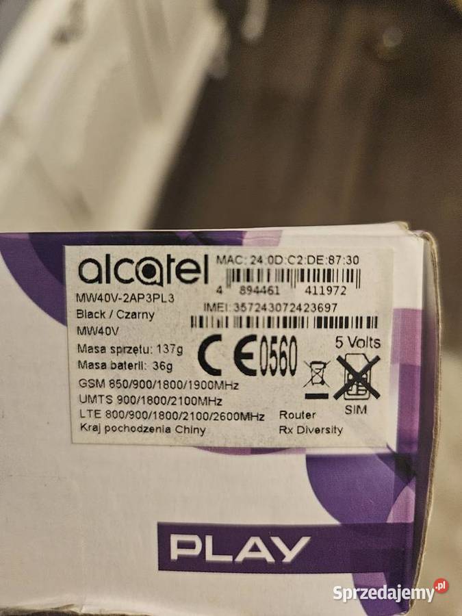 Router wifi LTE 4G bezprzewodowy brak blokady router Sierakowo