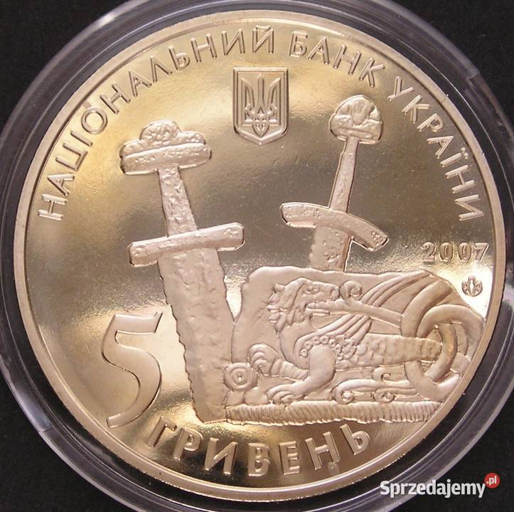 UKRAINA 5 HRYWIEN 2007 CZERNICHÓW 1100 LAT STAN Łódź