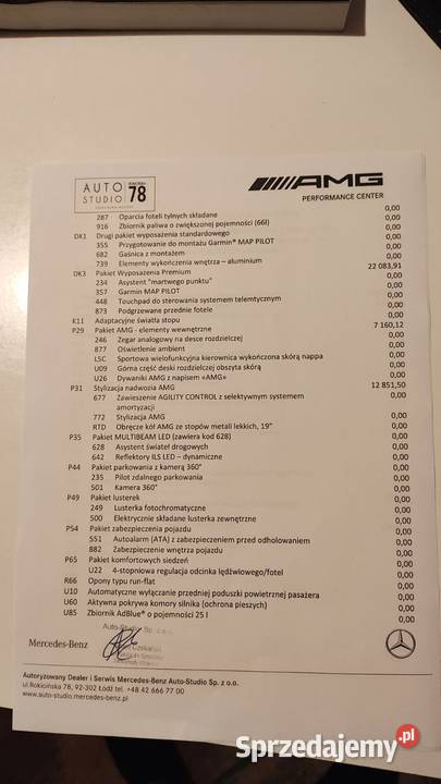 Mercedes E220 20 diesle 197 z Pakietem AMG automatyczna 220 sprzedam