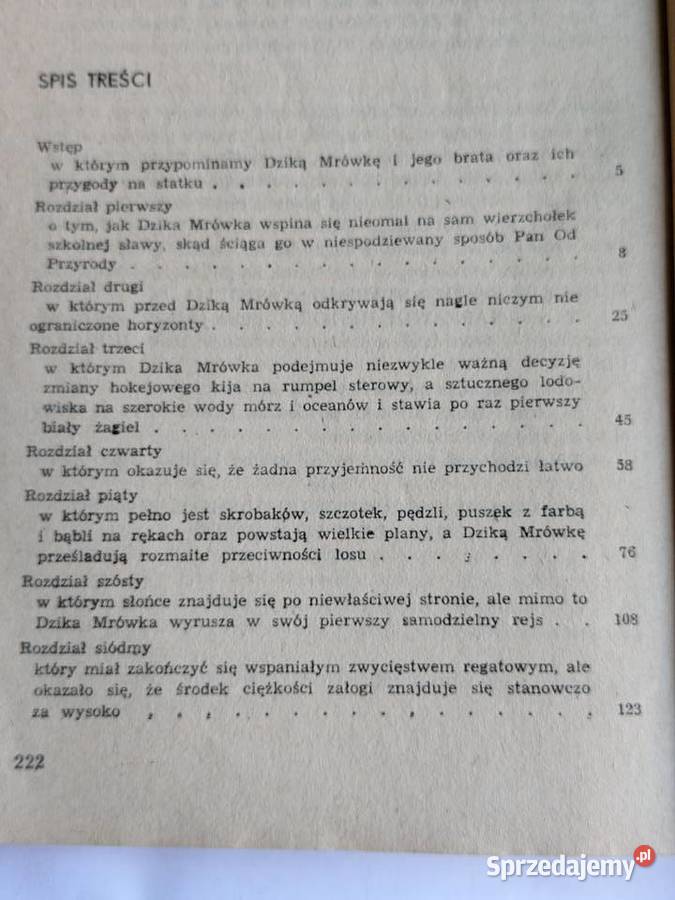 Dzika Mrówka pod żaglami Andrzej Perepeczko Książki dla dzieci Gdynia