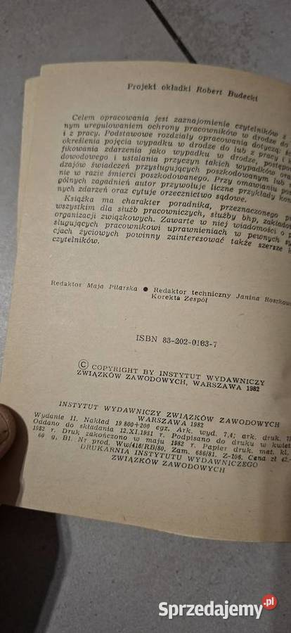 1 wydanie Józef Zych Wypadki w drodze do pracy i Łęczyca