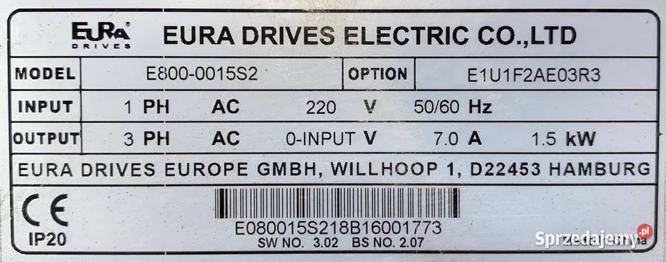 falownik 15kW 230V3x230V U sprzedam