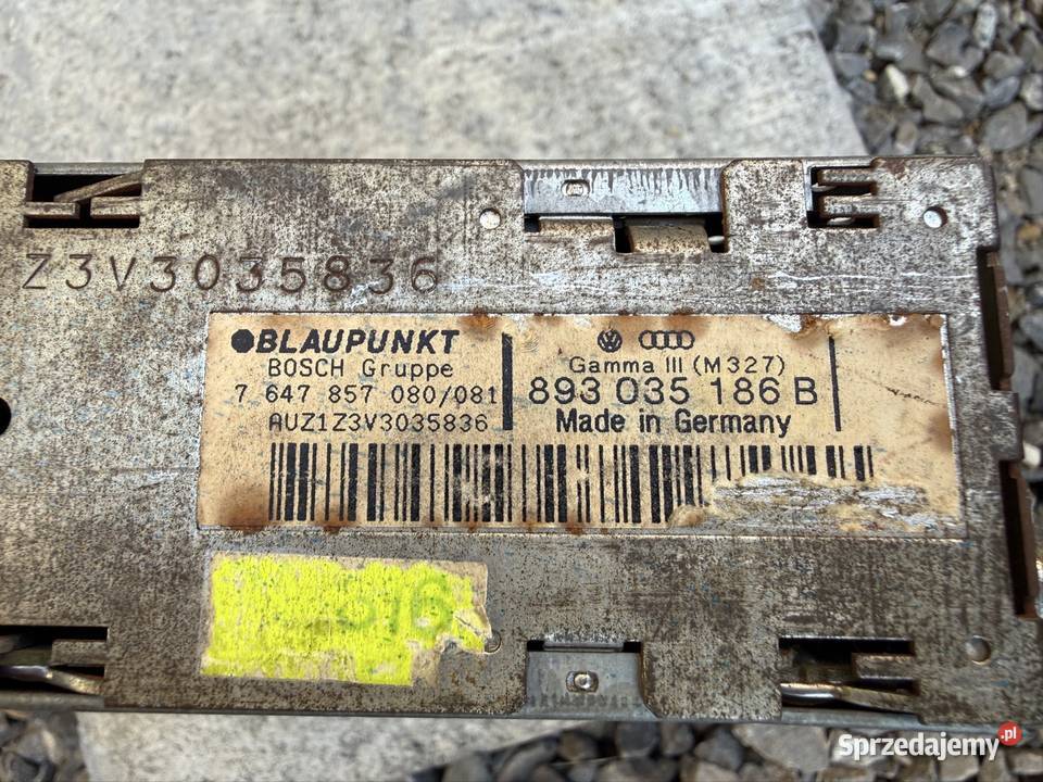 Radio Audi Gamma 3 III Blaupunkt M 327 Akcesoria samochodowe śląskie