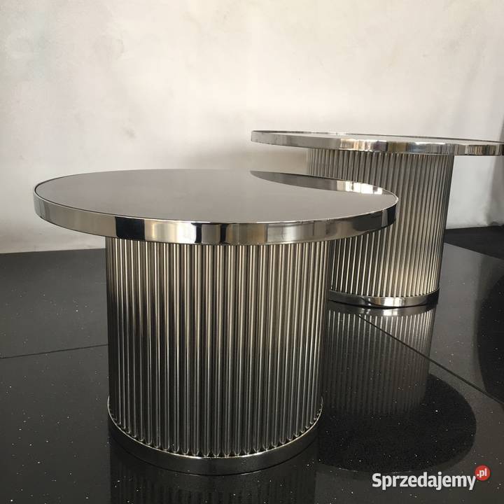 Stolik Olivson model Royal stal polerowana 80 na Piaseczno