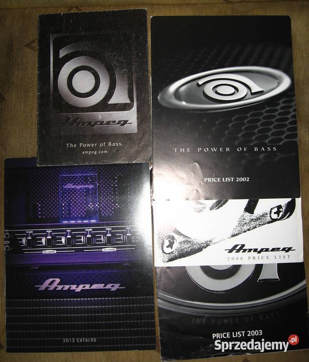 Ampeg two Catalogs Lists 2002 2003 2006 Kępice