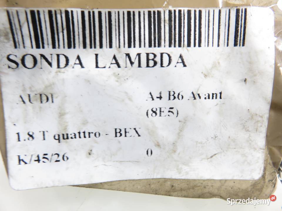 SONDA LAMBDA AUDI A4 B6 Avant 8E5 18 T osobowe małopolskie