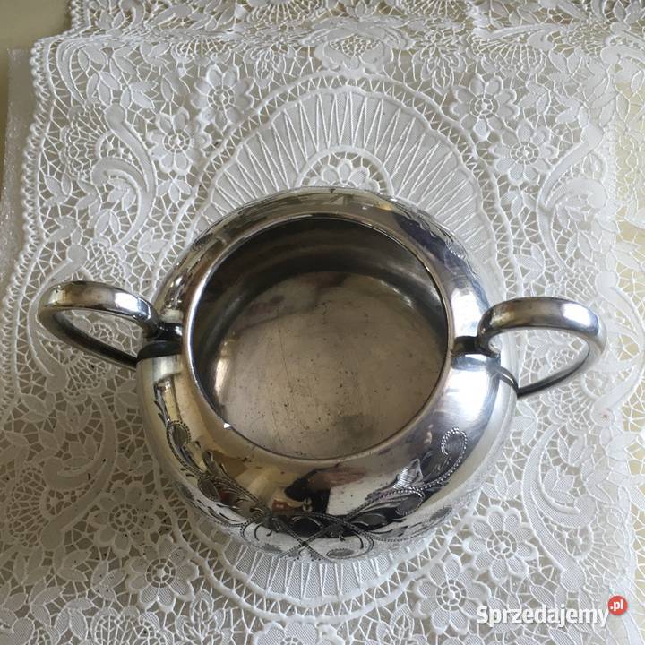 Posrebrzany komplet do kawy 19001940 Pozostałe Kraków