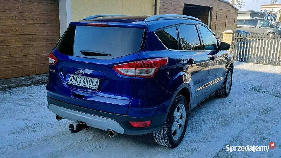 Ford Kuga Serwis PółSkóry 4x4 150 GWARANCJA granatowy Płońsk sprzedam