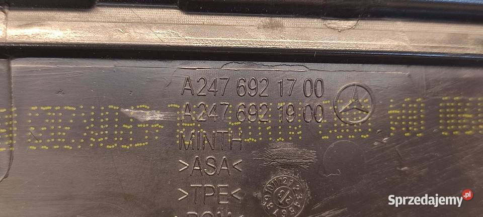 MERCEDES W247 TRÓJKAT BŁOTNIKA LEWY PRZÓD
