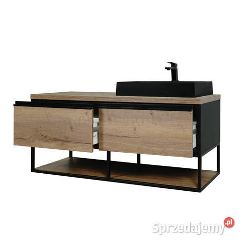 Szafka pod umywalkę 1402s z blatem wisząca loft Biłgoraj