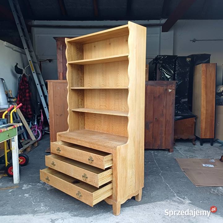 Reprezentacyjna Biblioteka Regał z 3 szufladami Suchorzew sprzedam