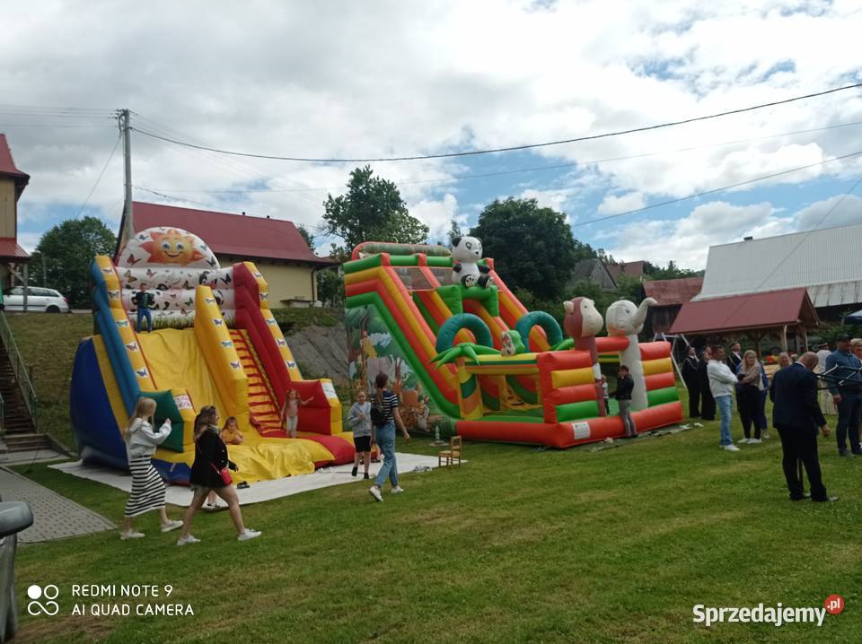 Duży Dmuchaniec Zamek Dmuchany Zjeżdżalnia Podegrodzie