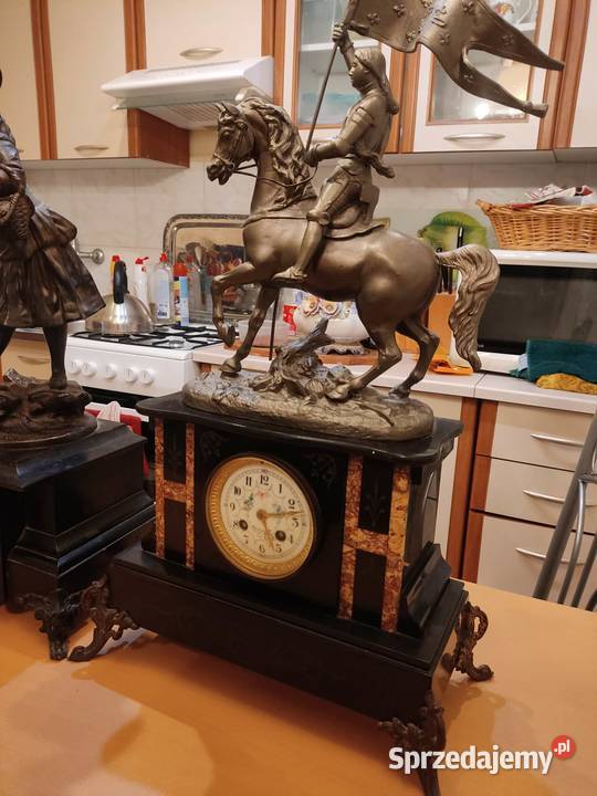 stary francuski zegar figuralny olbrzym
