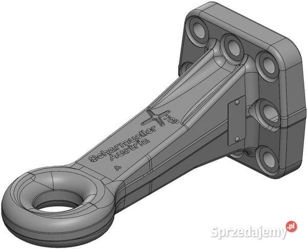 Ucho zaczepu z kołnierzem przykręcane 50 mm System zaczepowy System zaczepowy Kamionna