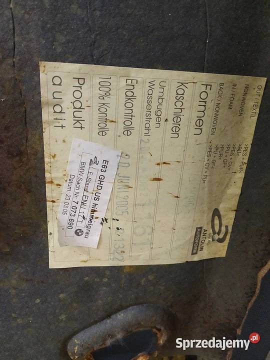 PODSUFITKA E63 POD SZYBERDACH CZARNA MPAKIET