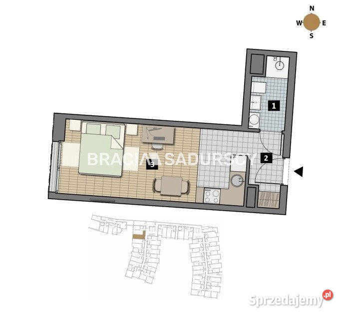 Mieszkanie Kraków Czyżewskiego 39m2 1pokojowe 11700zł/m2 sprzedam