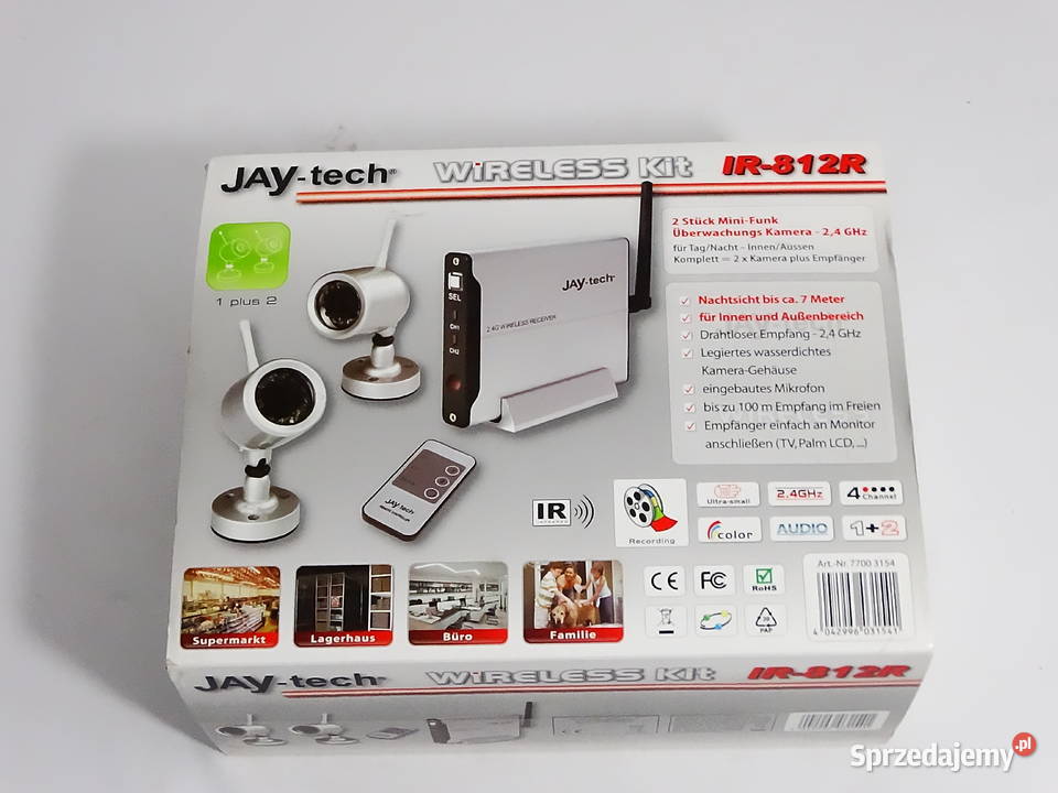 Bezprzewodowy zestaw kamer JAYtech Wireless Kit Kamery Biłgoraj