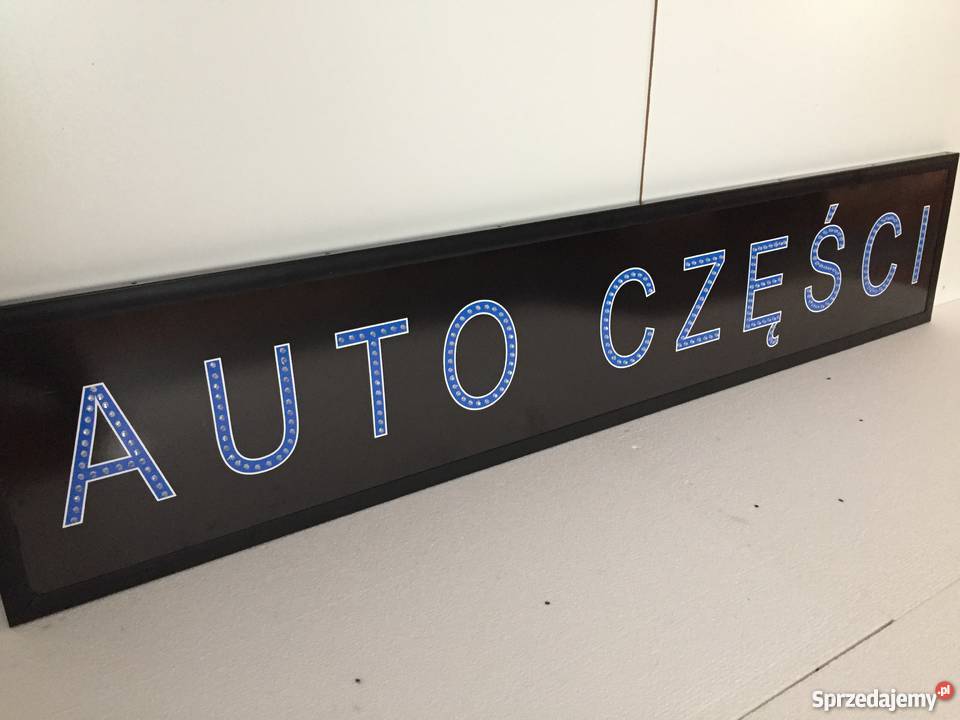 AUTO CZĘŚCI LED reklama 150x30 zewnętrzna NOWA Pomiechówek