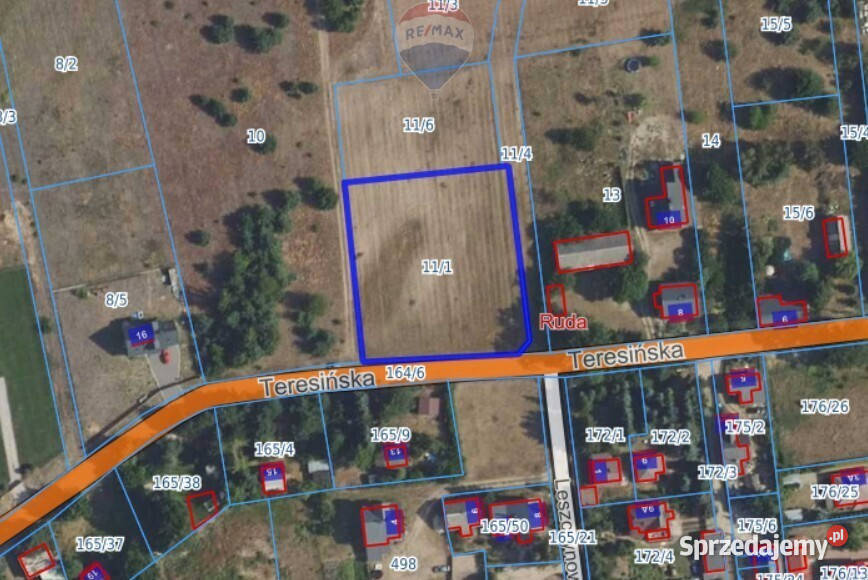 Działka 3000 m Ruda k Radzymina MPZP media mazowieckie