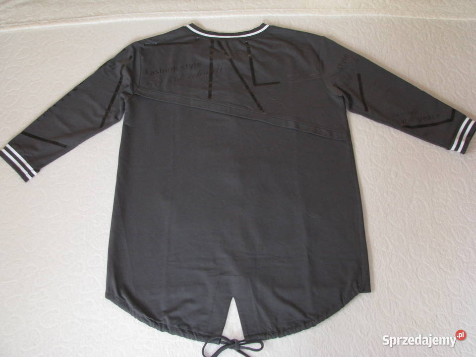 Piękna oliwkowa rozpinana bluza z bawełny ze Kurtki i płaszcze małopolskie Brzegi