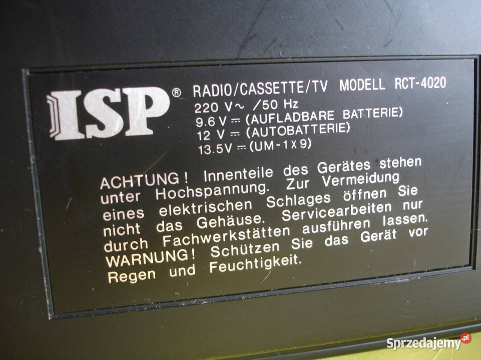 Radiomagnetofon z TV ISPRCT4020 Zielona Góra sprzedam