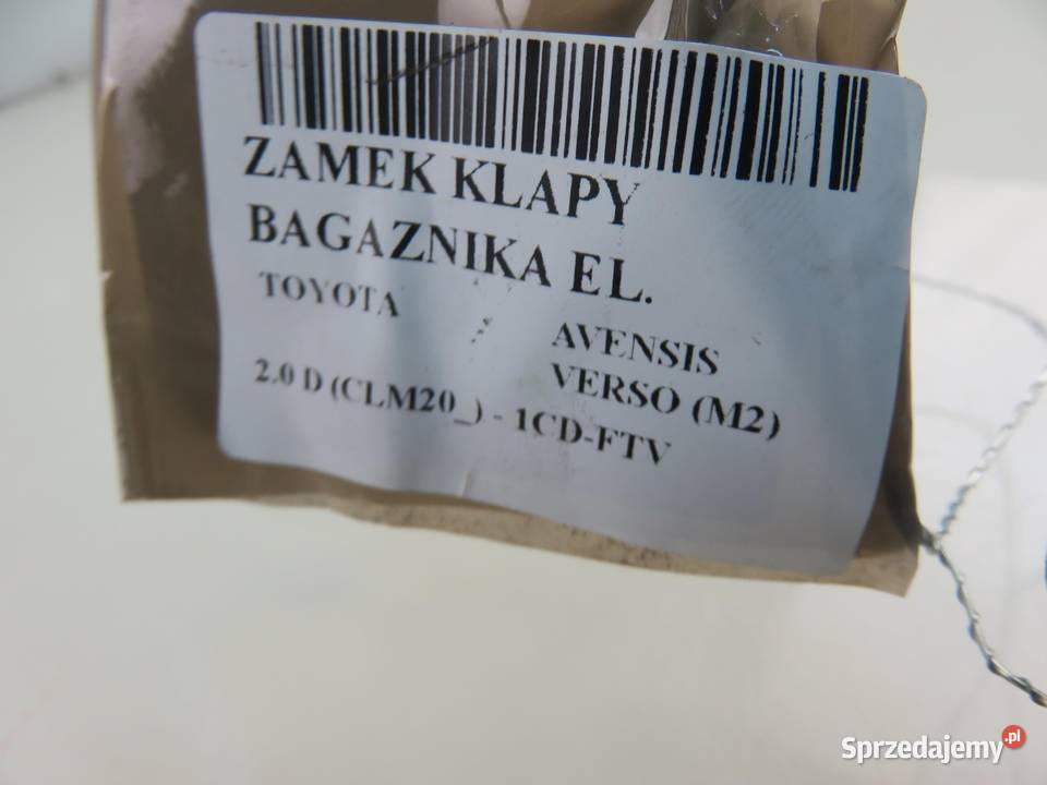 ZAMEK KLAPY TOYOTA AVENSIS VERSO M2