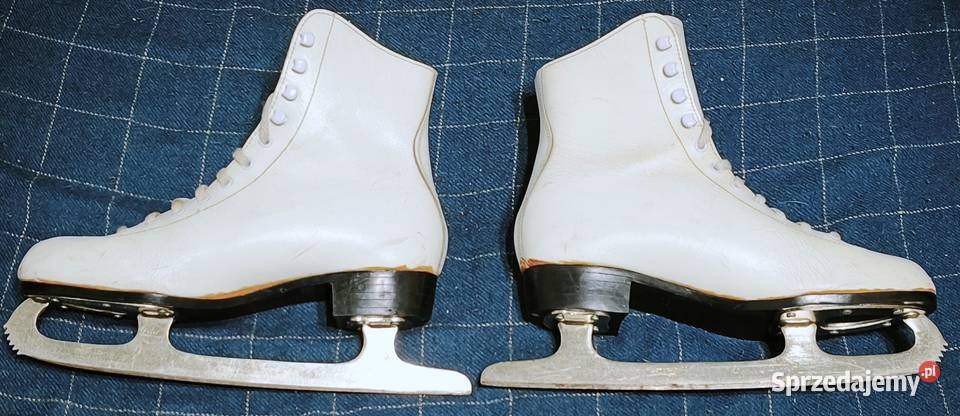 Łyżwy figurowe rozmiar 390 wkładki 245 Skóra Piotrków Trybunalski