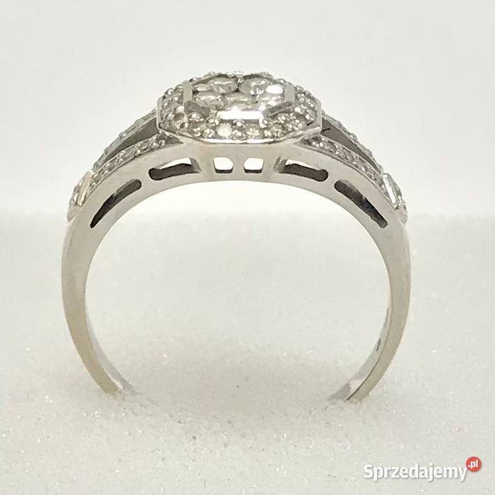 Złoty PIERŚCIONEK 18K cudowne BRYLANTY 04ct r13 mazowieckie Warszawa