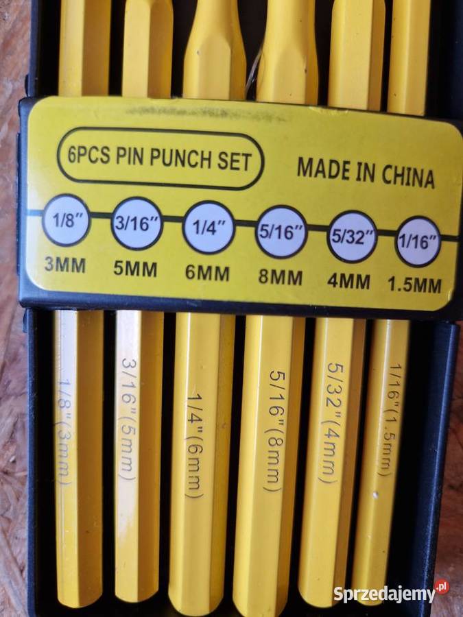 WYBIJAKI PRZEBIJAKI ZESTAW WYBIJAKÓW BLACK 6 CR Głogowa