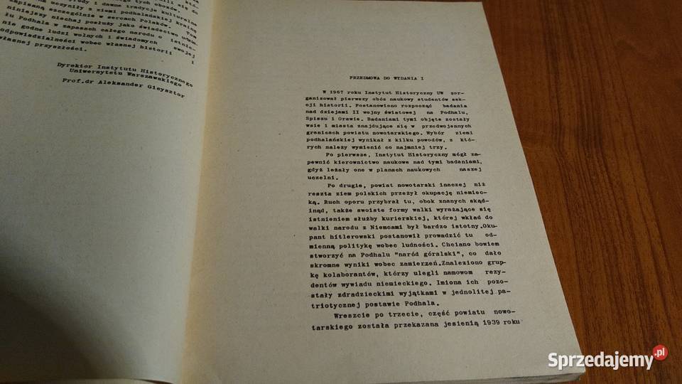 Podhale w czasie okupacji 19391945 pod red sprzedam