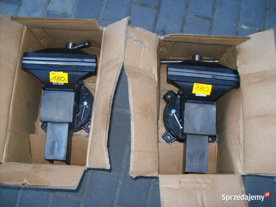 Imadło Ślusarskie Obrotowe 200 MM KOWADŁO żeliwo Głogowa